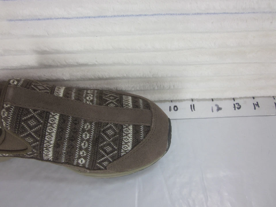 EASY SPIRIT TRAVELTIME WOMEN 6.5M LEATHER Textile Mules Southwest Design Comfort - Image 4 of 4