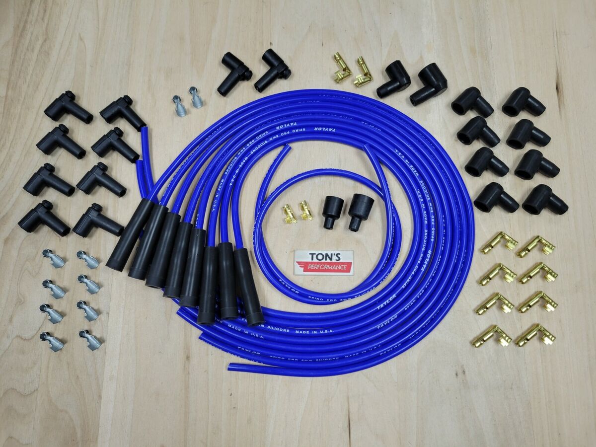 Taylor Spark Plug Wire Set Spiro-Pro Custom SBC 8 Cylinder Taylor Spark Plug Wire Set Spiro-Pro Custom SBC 8 Cylinder