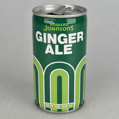 VTG 1970s Howard Johnsons Ginger Ale Soda Pop Can 12oz 355ml Steel New York NY