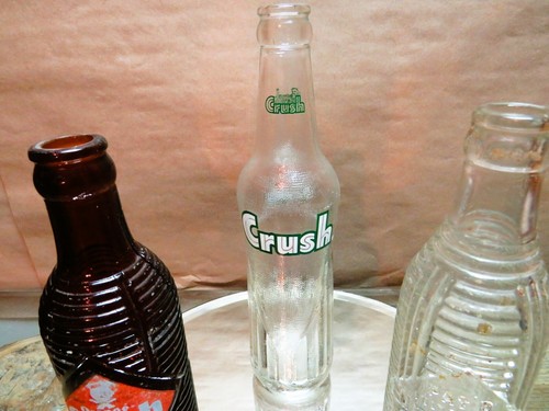 3) Vintage Orange Crush Soda Bottles Clean As Found - Picture 3 of 4