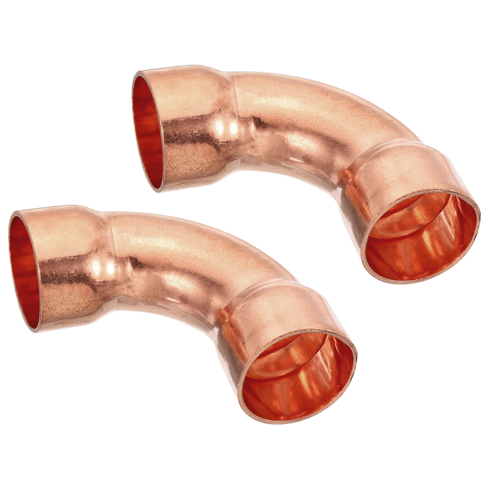 2pcs 7/8" ID Elbow Copper Pipe Fitting Connector Sweat Solder Welding Connection
