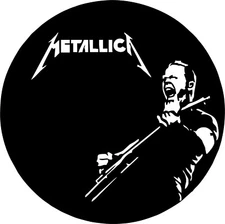 Metallica sticker logo weatherproof bumper vinyl decal