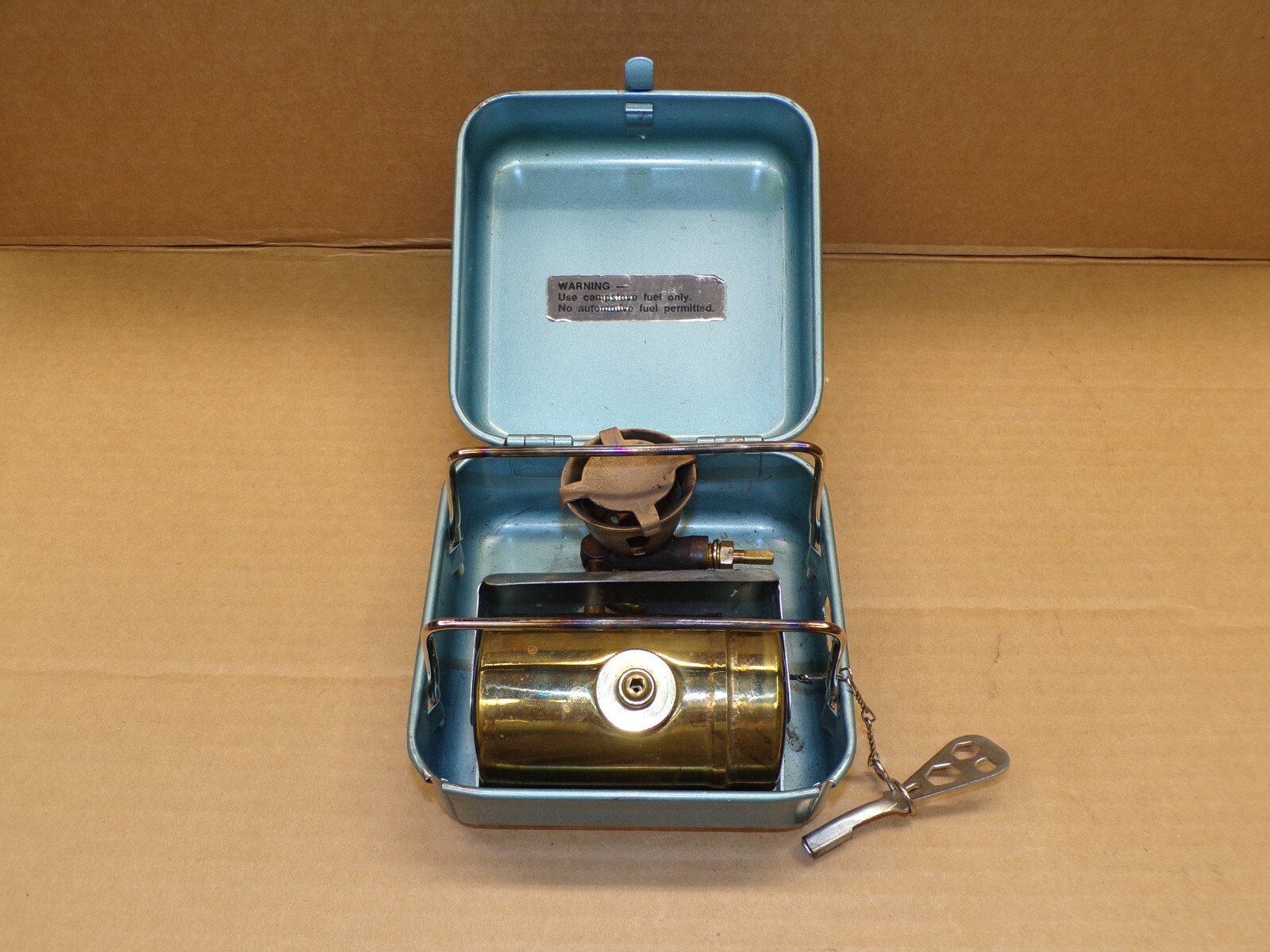 Vintage Optimus 8r Camp Stove W/ key - Made In Sweden - UNTESTED