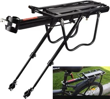 Rear Bike Rack Cargo Rack Alloy Luggage Carrier Bicycle 110 Lbs Capacity Holder