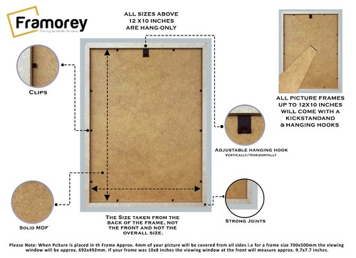 Modern Picture Frame Step Photo Frame Without Mount Poster Frame With Mount - Picture 75 of 83