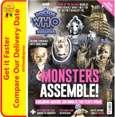 BBC DOCTOR WHO Magazine October 2024 Issue 608 Monsters Assemble