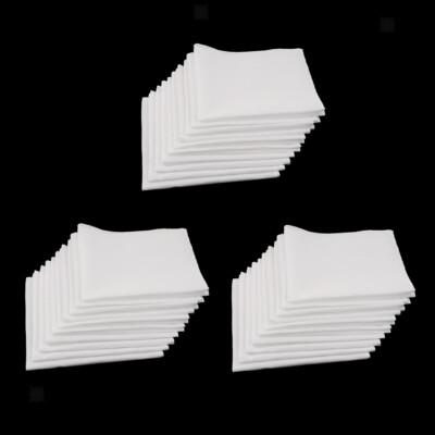 30er Pack weiß weich waschbar Tasche Party Taschentuch