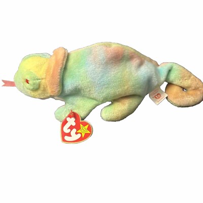 Rainbow Iggy Rare Tag Errors Beanie Baby Collector Beanie Baby Rare  Ty