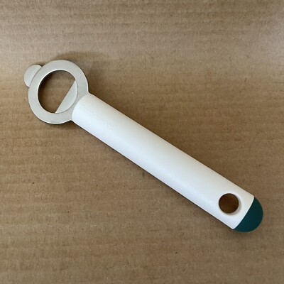Vintage Tupperware Bottle Opener White with Hunter Green Tip #3195