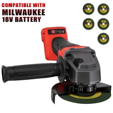 5" Cordless Angle Grinder For Milwaukee M18 Battery 3 Speed Brushless 11000RPM