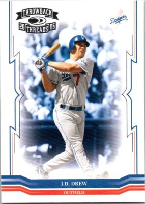 2005 Donruss Throwback Threads #63 J.D. Drew