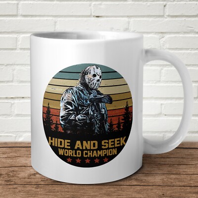 Hide And Seek Campion Tasse Geschenk Halloween Tick or Treat Scary Haunted Jason Fun