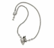 German Shepherd Necklace Jewelry Sterling Silver Handmade Dog Necklace GS14-NK
