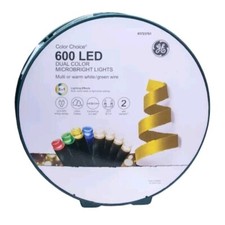 NEW - GE Color Choice 600-Count 125-Ft Multi-Function Color Changing LED Lights