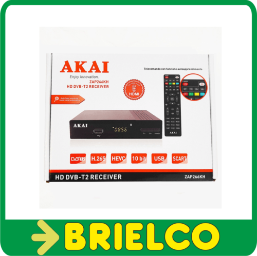 RECEPTOR TDT TV DIGITAL TERRESTRE HD DVB-T2 SAL VIDEO HDMI SCART AKAI BD5478 - Imagen 2 de 2