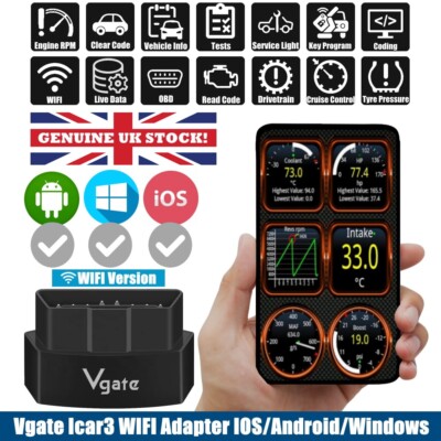G12 Vgate iCar 3 Wi-Fi OBD2 Scanner For MINI Cooper R50 R52 R53 F56 F57 F54 F60