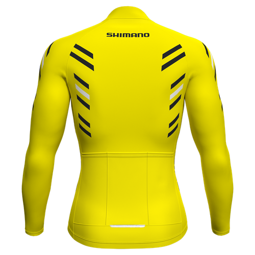 Maglia da Ciclismo da Uomo Manica Lunga Maglia da Bici da Strada Team Traspirant - Foto 5 di 23
