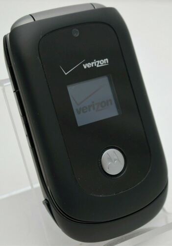 Telefono cellulare flip wireless Motorola MOTO VU204 Verizon nero 1xRTT grado C - Foto 1 di 7