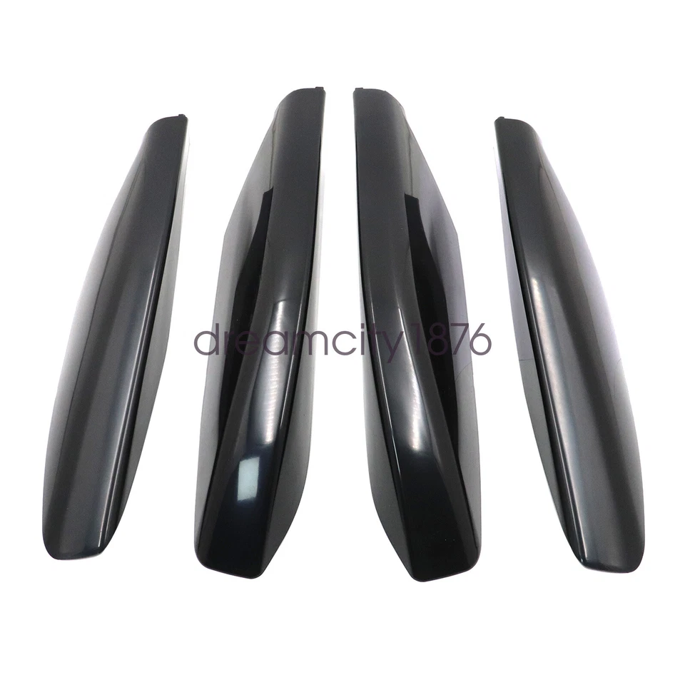 NUEVO Para Lexus GX470 2003-2009 Negro Riel de Techo Extremo Moldura Cubierta Tapa Carcasa Foto 4 de 4