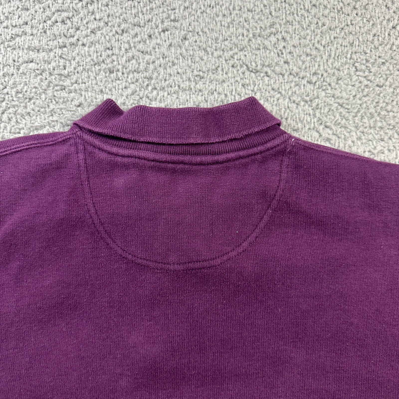 Orvis Sweatshirt Mens Large Pullover Heavy Henley Purple Collared eBay