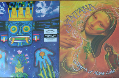 SANTANA Blessings And Miracles 2-LP Ltd Splatter Vinyl + In Search Of Mona L LP