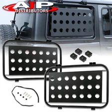 Exterior Rear Window Glass Armor Protector Covers For 2018-2022 Jeep Wrangler JL