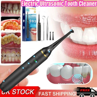 HAILICARE Electric Dental Scaler Tartar Plaque Calculus Teeth Stains Cleaner Remover Kit