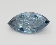 2.10 Ct Fancy Vivid Blue Color VS1 MARQUISE Cut IGI Certified CVD Diamond