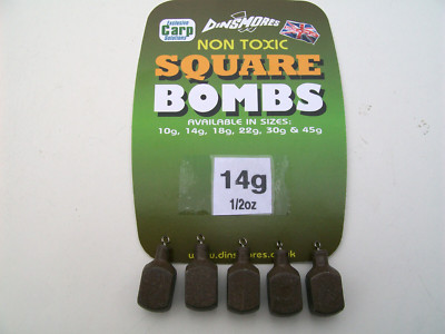 5 x Dinsmores Square Bombs. Non Toxic. 10g, 14g,22g 30g sizes or  4 x 45g.