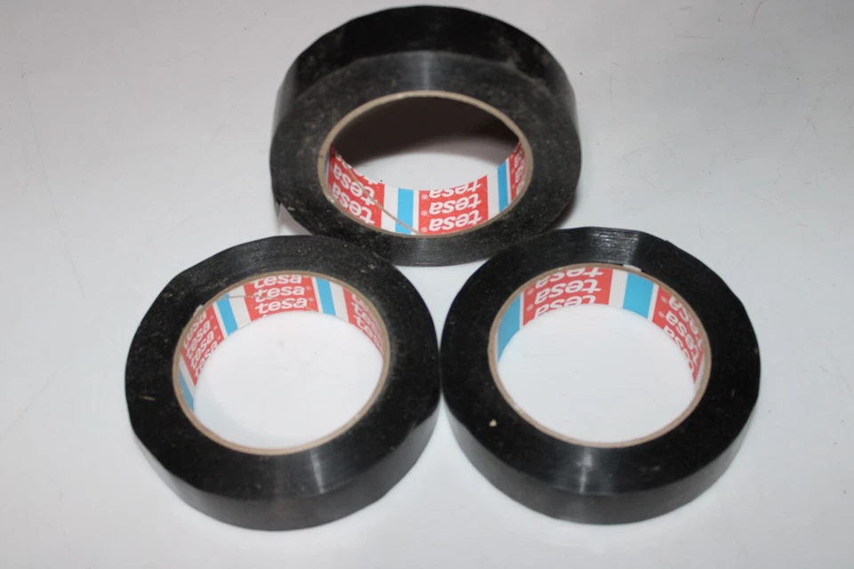 Tesa 4173 PV2 Soft PVC Film Wire Tape with Acrylic Adhesive 19 mm X 33 m 3 Rolls