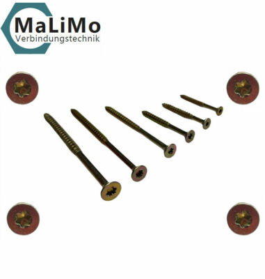 Spanplattenschrauben | TX TORX | 3   6mm | verzinkt Teilgewinde Holzschrauben