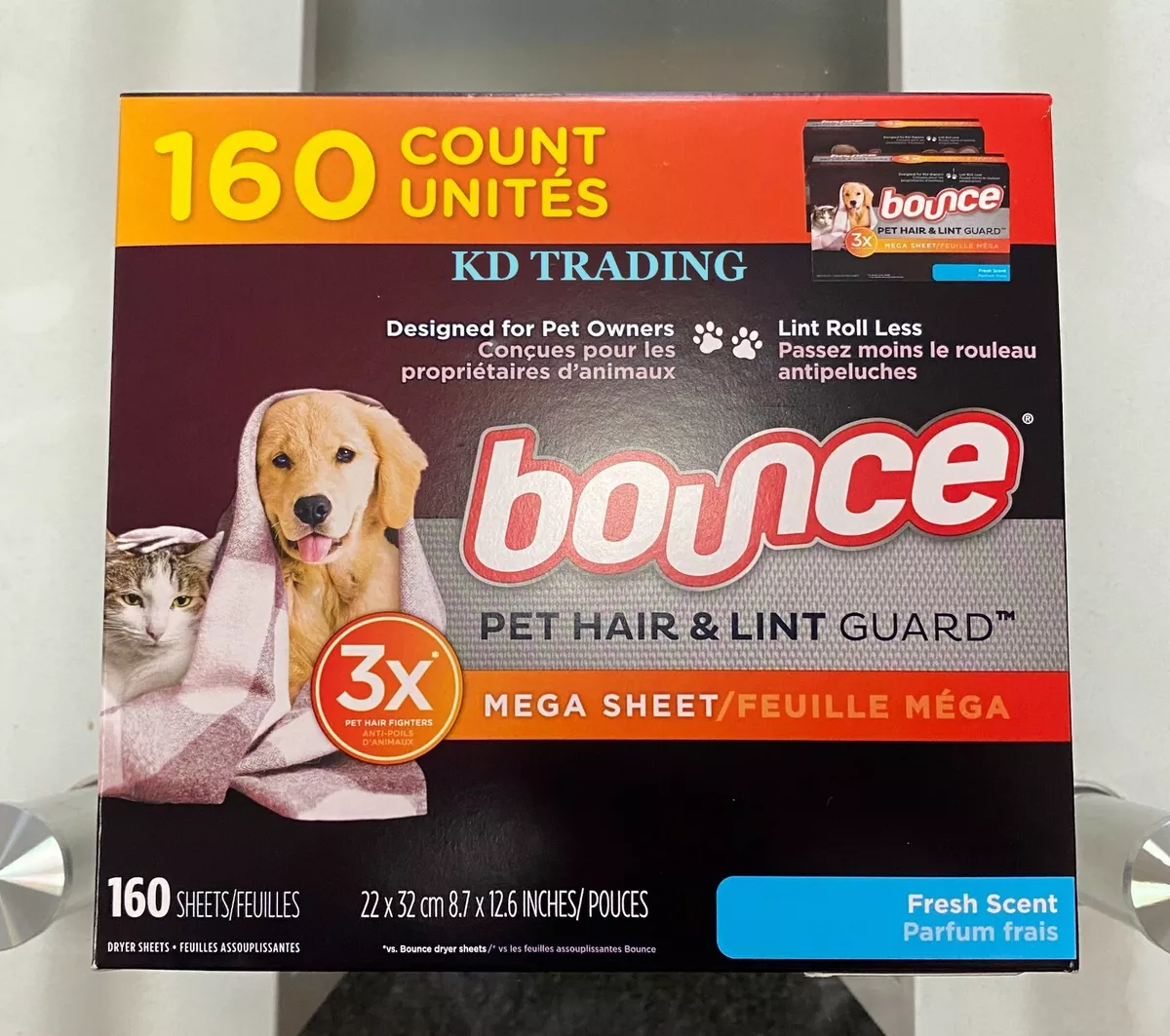 Pet Hair and Lint Guard Mega Sheets with Fresh Scent