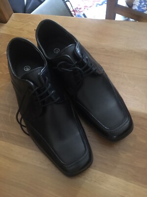 Boys Leather School Shoes Debenhams Black Size Lace Up