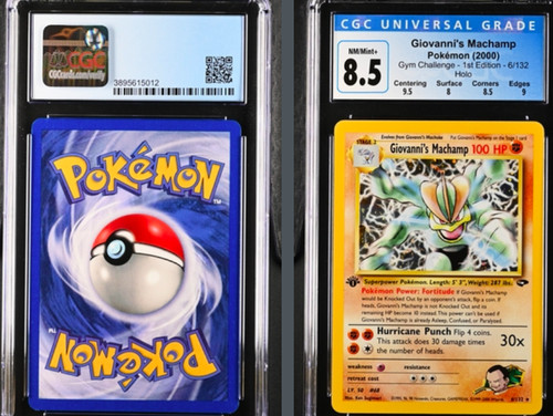 Giovanni's Machamp (1st Edition) graded CGC 8.5 for sale on eBay