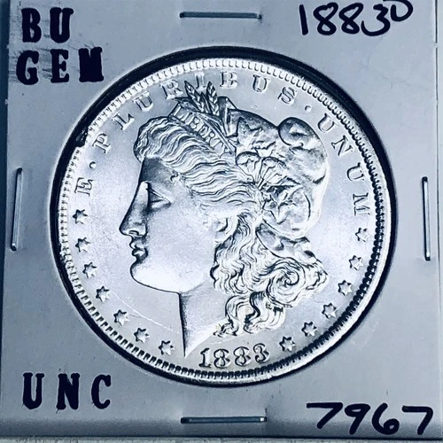 1883 O BU GEM MORGAN SILVER DOLLAR UNC MS+++ U.S. MINT RARE COIN 7967