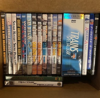 STEAM TRAINS DVD LOT RAILROAD AMERICA & INTERNATIONAL 765 844 3751 4501 611 4014
