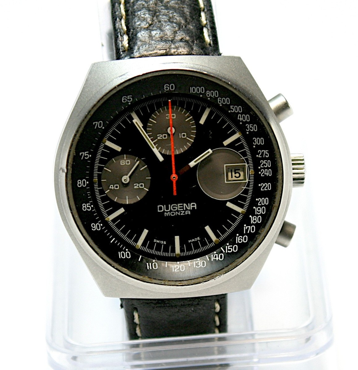 Dugena Monza Chronograph Manual Winding Valjoux 7765 Swiss Made