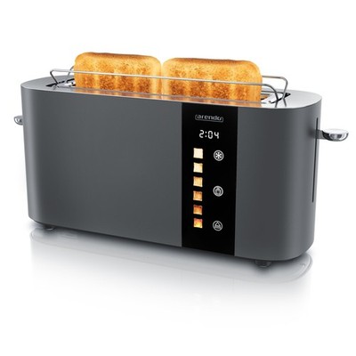 Edelstahl Toaster 2 Scheiben Langschlitz  Touchscreen   Doppelwandgehäuse   ...