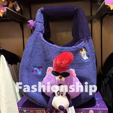 Authentic Shanghai Disney 2025 Halloween Bat Goofy Plush Shoulder Bag