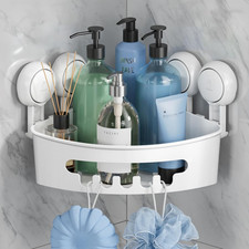 TAILI Shower Corner Shelves Corner Shower Caddy Suction Bathroom Shelf Small Bat