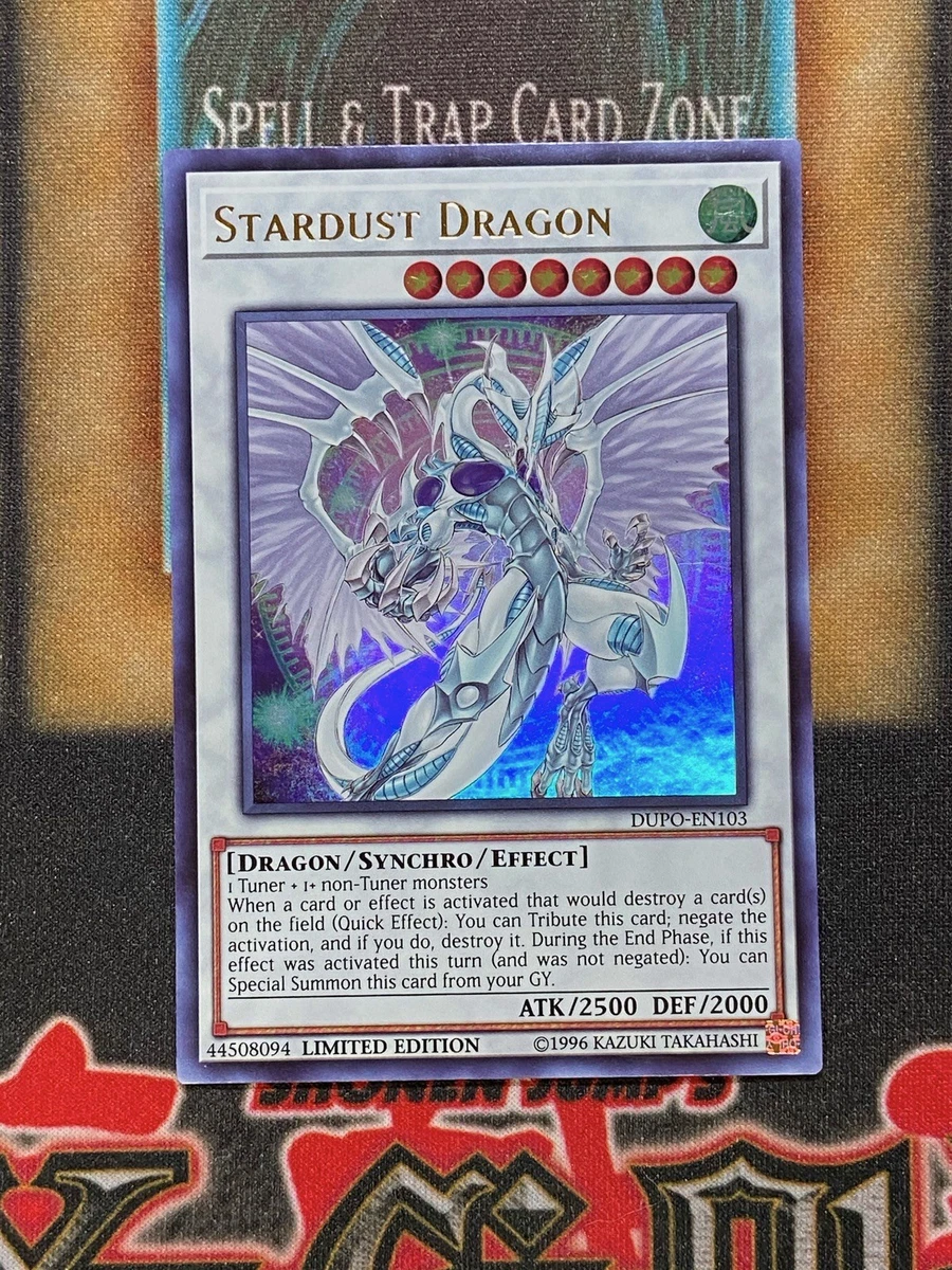 ラスティンパート・ドラゴン promo card ultra rare Stardust Dragon Yu-Gi-Oh! TCG Ultra Rare Individual Collectible