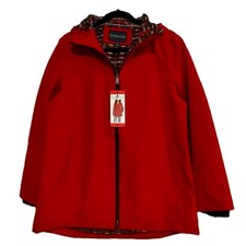Pendleton Women's Jacket Hood Wind Rain Resistant Red Size Medium NWT