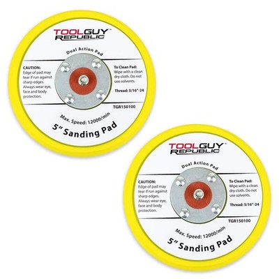 TGR 5'' PSA Vinyl Low Profile Sanding Backup Pad - For Random Orbital Sanders... 