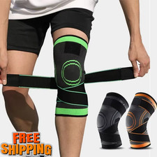 Knee Sleeve Compression Brace Support For Sport Joint Pain Arthritis Relief
