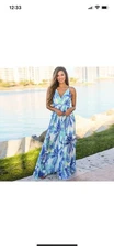 Women Ladies  Floral Maxi Dress Cocktail Party Evening Summer Beach Sundress XL