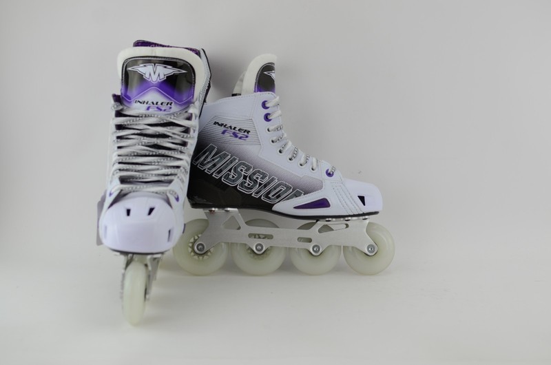 Mission Inhaler FS2 inline Hockey Skates Senior Size 7.5 Fit 2 (0611-1667)