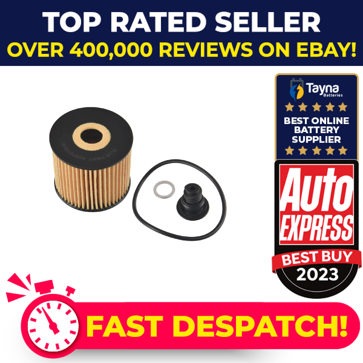 Oil Filter fits KIA CEED 1.6D 2018 on D4FE Blue Print 263202U000 Quality New
