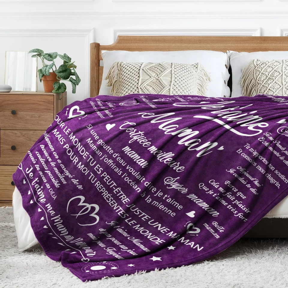 Geschenk für Mama Fleecedecke Geschenk zum Geburtstag Mama Muttertag und Weih... - Bild 4 von 4