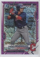 2021 Bowman Chrome Prospects Fuchsia Shimmer Refractor Gabriel Rodriguez 0mr3