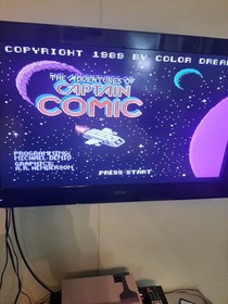 CAPTAIN COMIC: THE ADVENTURE for Nintendo NES - Nice condition, tested & works!